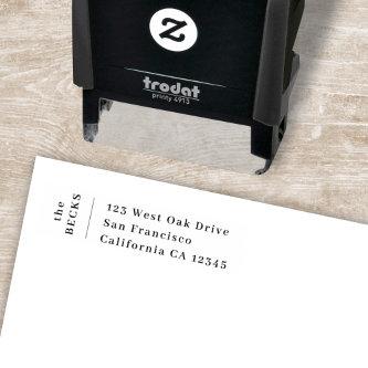 Return Address | Modern Minimal Stylish Trendy Self-inking Stamp