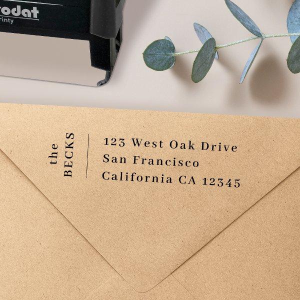Return Address | Modern Minimal Stylish Trendy Self-inking Stamp