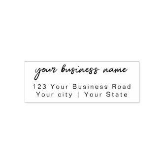 Return Address Modern Minimalist Script  Self-inking Stamp