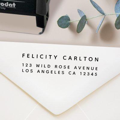 Return Address | Simple Minimalist Modern Stylish Self-inking Stamp
