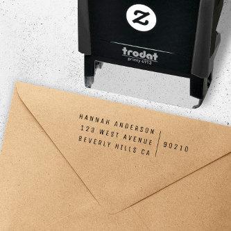 Return Address | Trendy Minimalist Modern Name Self-inking Stamp