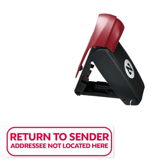 RETURN TO SENDER Message Pocket Stamp