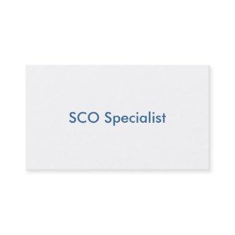 Reversible White & Blue SCO Specialist Plain