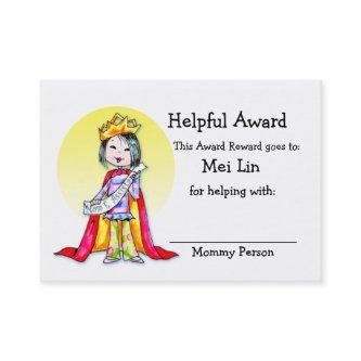 Reward Award card