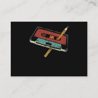 Rewind Cassette Pencil 80s 90s Music
