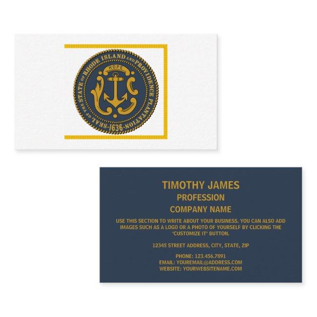 Rhode Islander Flag & Seal, Flag of Rhode Island