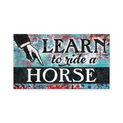 Ride A Horse Lessons - Aqua Blue