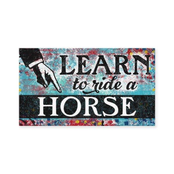 Ride A Horse Lessons - Aqua Blue