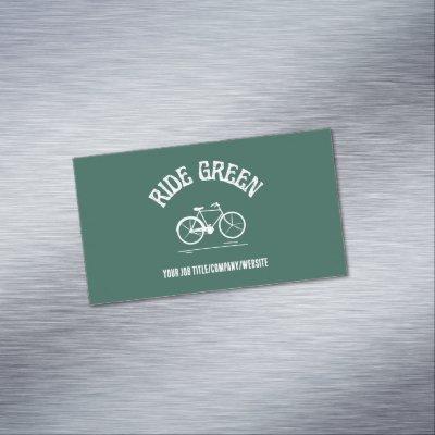 Ride Green Earth Day Bike  Magnet
