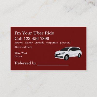 Rideshare Taxi Driver Referral