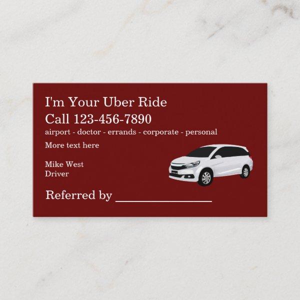 Rideshare Taxi Driver Referral