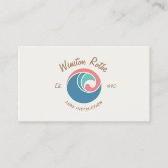 Rip Curl Wave Logo Surfing Instructor
