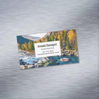 River and Mountains Scenic Photo  Magnet