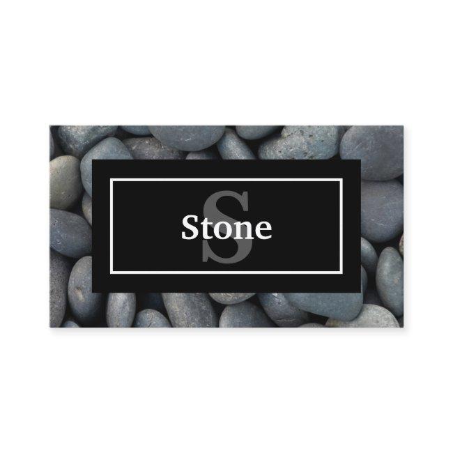 River Rocks with Name and Monogram