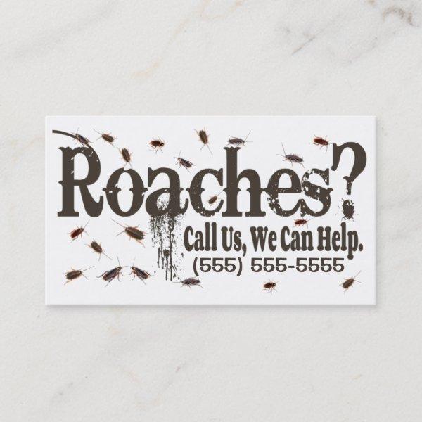 Roach Exterminator Advertisement