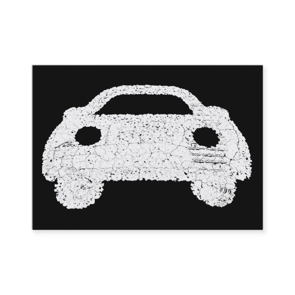 Road Car Symbol - High Contrast