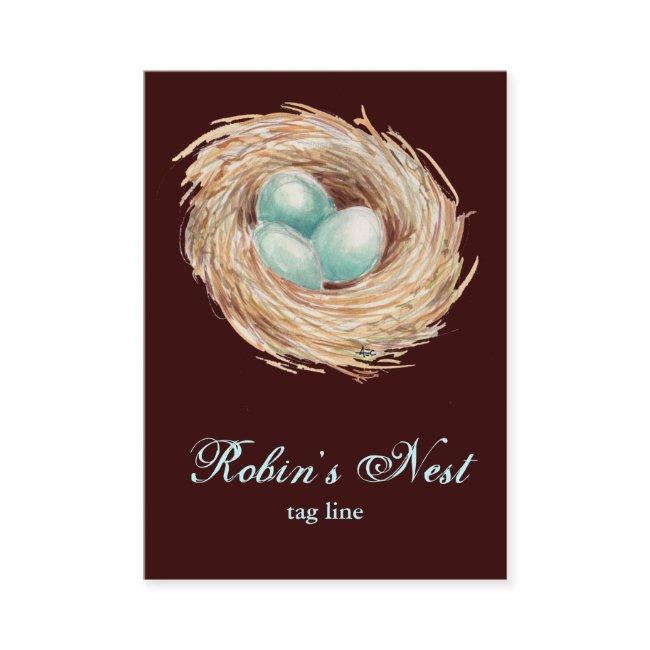 Robin Nest with Blue Eggs Custom