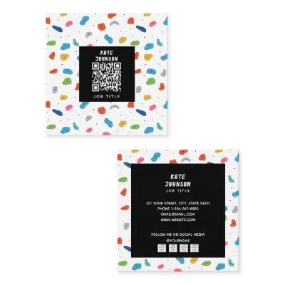 Rock Climbing Cute Kids Colorful Coach Square