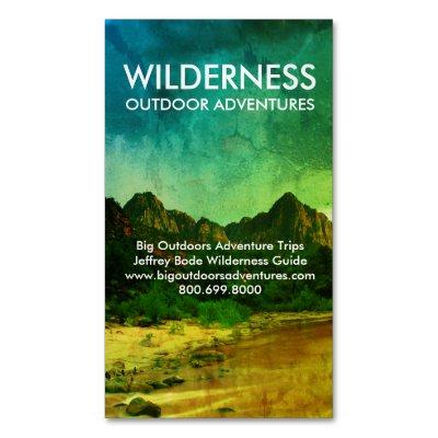 Rock Face Wilderness Outdoor Adventure Guide  Magnet