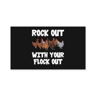 Rock Out With Your Flock Out Funny Chicken 210