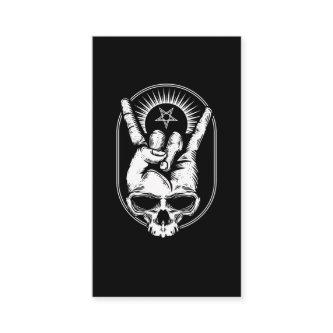 Rock Skull Metalhand Sign of the horns Satan Corna