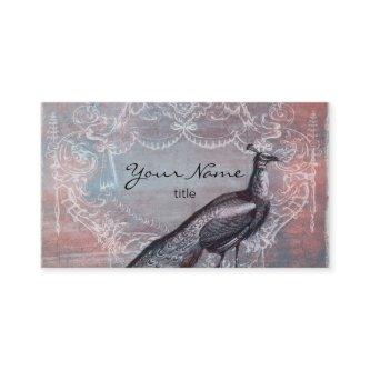 Rococo Peacock in Pink & Blue
