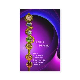 ROD ASCLEPIUS,7 CHAKRAS YOGA LOTUS POSE Violet