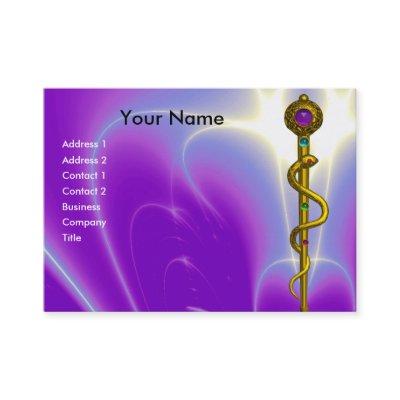 ROD OF ASCLEPIUS Medical Healing Pink Ultra Violet