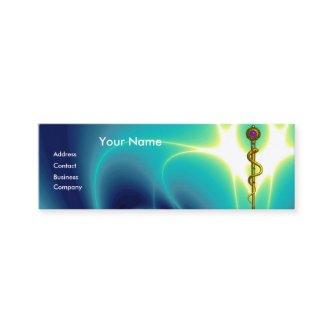 ROD OF ASCLEPIUS MEDICAL HEALTH CARE Monogram Blue Mini