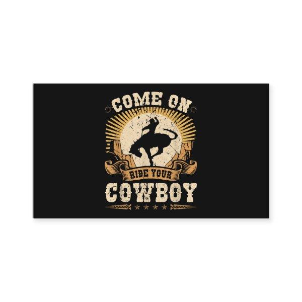 Rodeo Bronc Riding Ride Your Cowboy Bucking Horse