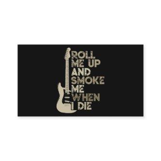 Roll Me Up And Smoke Me When I Die Guitar