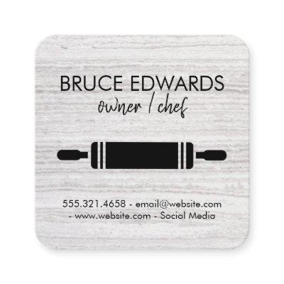 Rolling Pin Modern Lines Texture Square