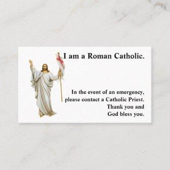 Roman Catholic Emergency Card