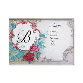 ROMANTIC MONOGRAM, gold metallic paper