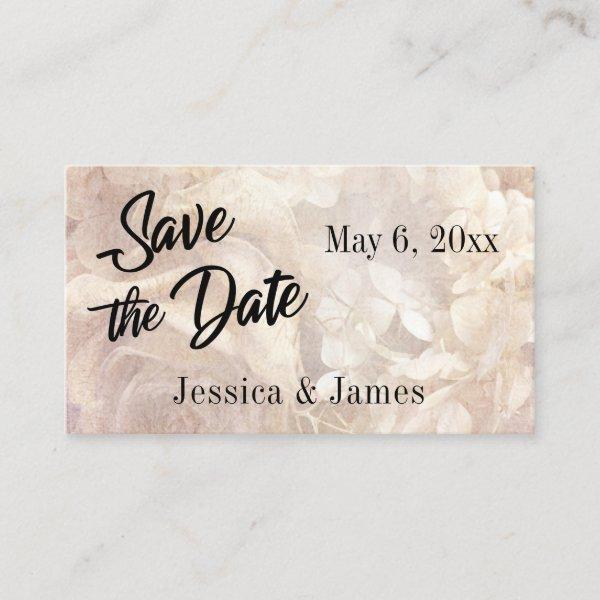 Romantic, Vintage, Floral Save the Date Card