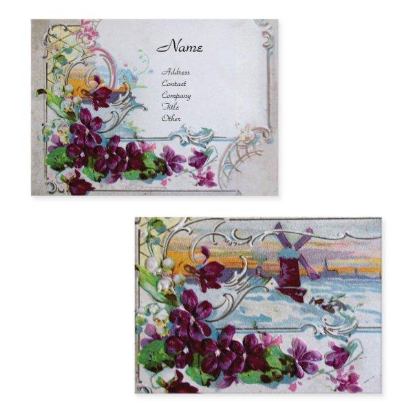 ROMANTICA Pansies,Violets,Winter Floral White