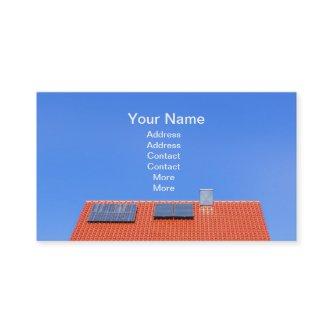 Roof with solar panels