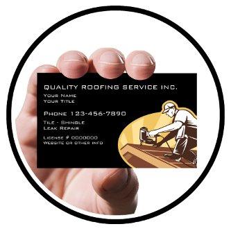 Roofing And Construction Retro Design