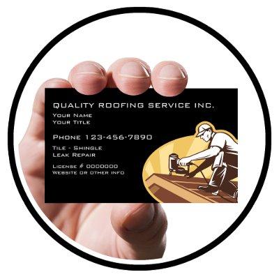 Roofing And Construction Retro Design