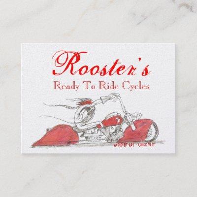 'Rooster's' Gleaming Gold Cycle