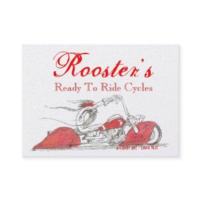 'Rooster's' Gleaming Gold Cycle