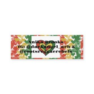Roots Reggae Rebel Theme Calling Card