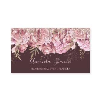 Rose Elegant Flower Logo Event Planner QRCODE