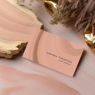 Rose Gold and Gold Agate
