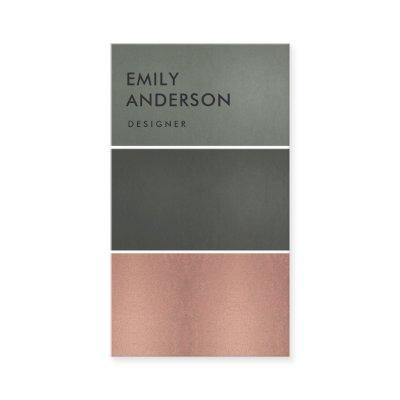 ROSE GOLD BLUSH PINK COPPER STEEL GREY STRIPS