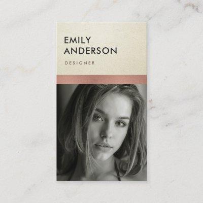 ROSE GOLD BLUSH PINK SILVER PERSONAL PHOTO INSERT