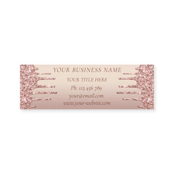 Rose Gold  Custom Your Name Text Info