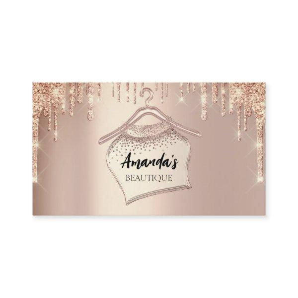 Rose Gold Cloth Closet Hanger Boutique QR Code