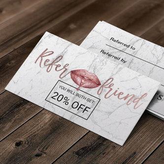 Rose Gold Dripping Lips Makeup Artist Referral