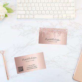 Rose gold drips QR code script